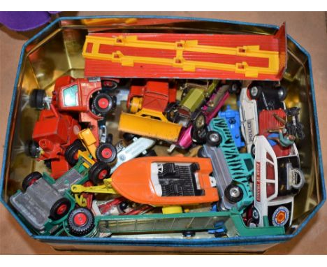 Diecast Toys - Corgi, Reanult, 16 Tour De France film car; others Dragsters; etc Dinky police Ford Zodiac; matchbox articulat