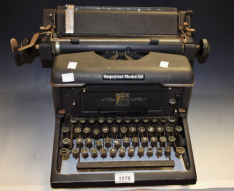An Imperial model 60 typewriter 