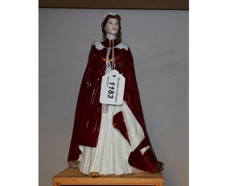 A Royal Worcester figure, In Celebration of The Queen's 80th Birthday 2006