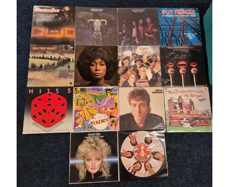 A large Collection of LP's,45s and CDs; to include Eagles Desperado LP, Eagles One of these Nights LP, The John Lennon Collec