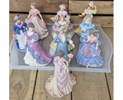 A Collection of Ten Wedgewood The Imperial Banquet limited edition Porcelain Figurines 