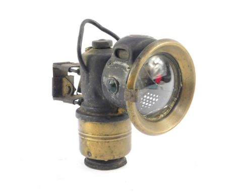 A Powell &amp; Hammer carbide bicycle lamp.