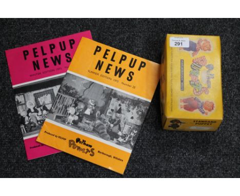 A boxed Pelham puppet - Poodle and two additions of Pelham puppet news 