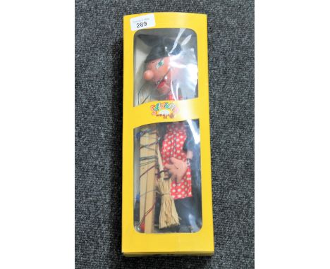 A boxed Pelham puppet - WItch 