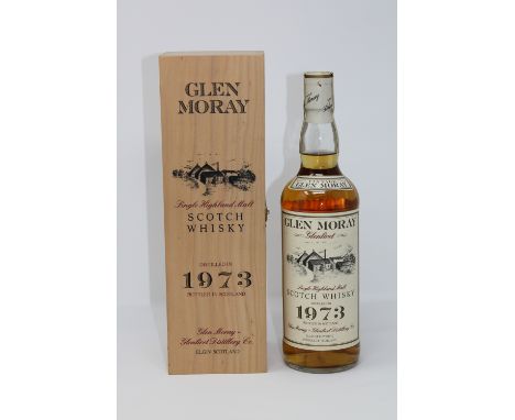 Glen Moray - Single Highland Malt Scotch Vintage 1973, 75cl, in wooden presentation box.