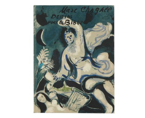 Marc Chagall(Witebsk 1887–1985 Saint-Paul de Vence)Dessins pour la Bible. Revue Verve 37/38. Mit 25 (inkl. Einbd.) farbigen u