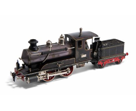 Märklin, Dampflokomotive R 4021 "R.I." mit ZubehörDeutschland/Göppingen, um 1910. B, 2A, D 1801, Spur 1. Blech, schwarz lacki