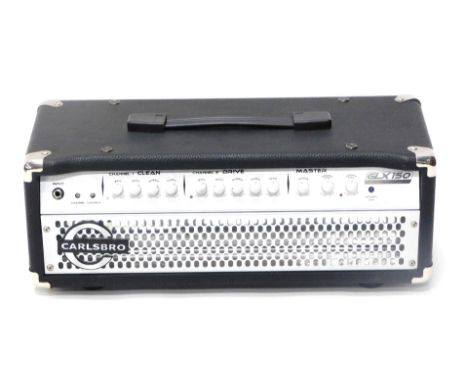 A Carlsbro GLX150 amplifier. 