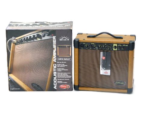A Stagg 20AAR acoustic guitar amplifier, in original box.