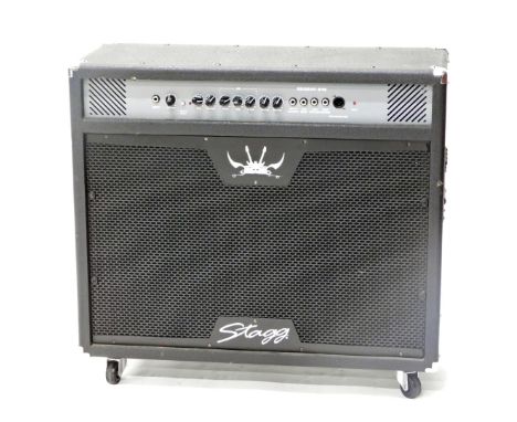 A large Stagg 250GAR 212 guitar amplifier. 