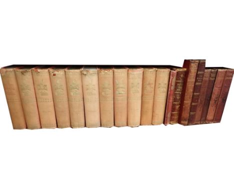 Bound copies of Punch, 1855-57, 1849-51, 1879-81,1847-49, 1875-77, 1885-87, 1845-47, 1859-61, 1867-69, 1853-55, 1843-45, Punc