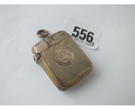 A crisp engine turned vesta case - Chester 1902 by WN 