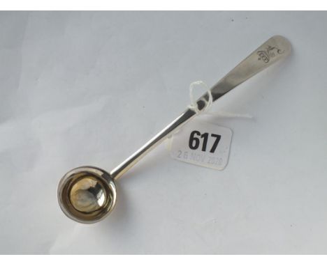 A continental ladle with gilt bowl