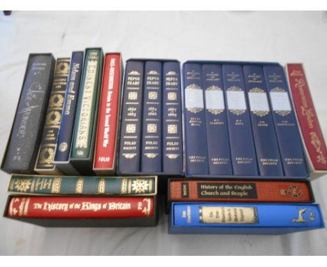 FOLIO SOCIETY A History of England 5 vols. plus Pepys Diary 3 vols. plus 10 others on English History (18)