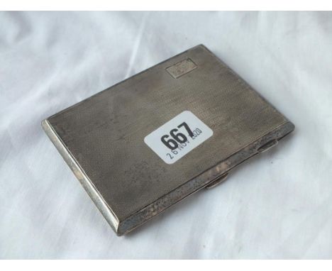 An engine-turned cigarette case - 152gms