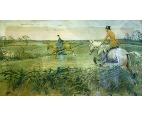 A signed Snaffles print "If There Is A Paradise….etc."