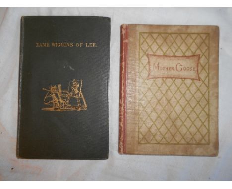 GREENAWAY, K. Mother Goose c.1881, 1st. ed. 2nd. state, London, orig. lattice pattern quarter cl. plus Dame Wiggins of Lee 18
