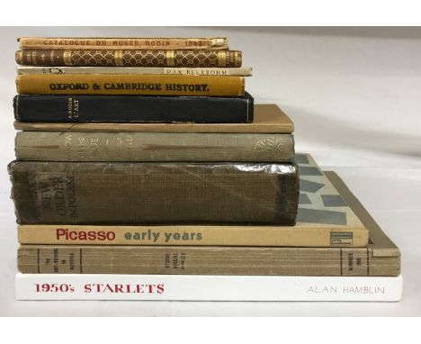 A selection of 11 books to include : 'Catalogue du Musée Rodin' 1927, 'L'Art' Auguste Rodin 1919, 'Poets Corner' 1943, 'She-S