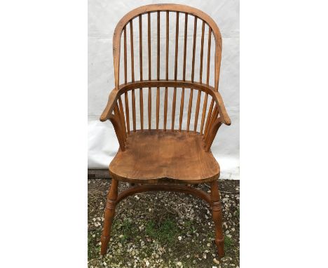 A Windsor stick back armchair. Height to seat 48cm, to back 108cm, width 60cm.Condition ReportVery good, no issues.