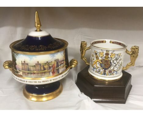 Paragon Limited Edition Loving Cup 36cms high x 28cms wide, commemorating the marriage of HRH Prince of Wales to Lady Diana S