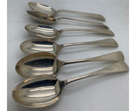 Six silver dessert spoons and six dessert forks Sheffield 1930 R F Mosley and Co. Total weight 620.4gm.Condition ReportGood c