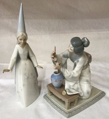 I have a Lladro Harlequin and Columbine lamp. Value please. Could
