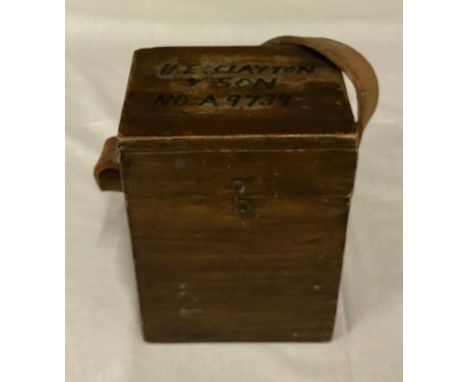 'Skymaster Ghost' pigeon timing clock. Serial no A9739 in original box, 20 h x 14.5 w a 11cm d.Condition ReportWear to box an