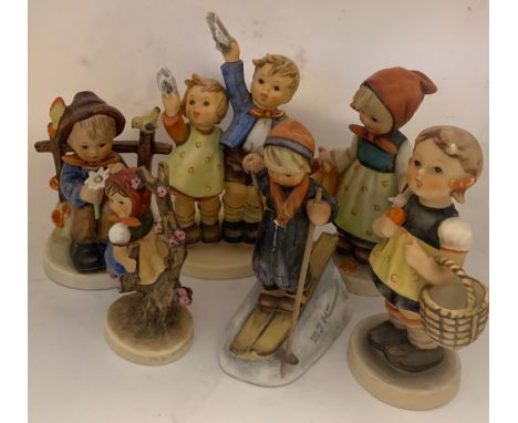 Six various Hummel figures, 3 a/f.Condition ReportThree with damage.