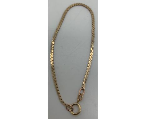 A 9ct gold chain bracelet 2.5gm.Condition ReportGood condition.