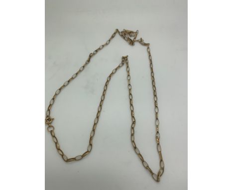 A 9ct gold chain necklace 66cm l. Weight 4gm.Condition ReportGood condition.