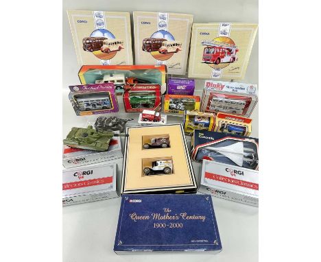 ASSORTED COLLECTABLE DIE-CAST MODELS comprising boxed limited edition Corgi AEC Ladder Fire Engine - Cardiff, 2 x boxed limit