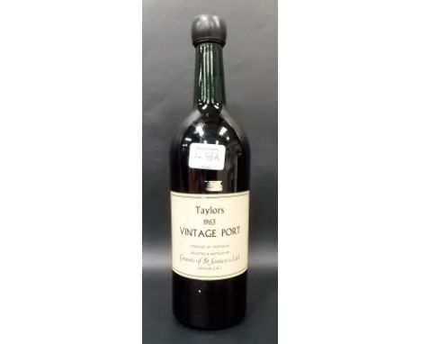 Bottle of Taylors 1963 vintage port by Grant of St James Ltd.