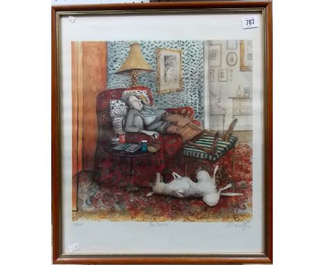 SUE MACARTNEY-SNAPE (1957-) 'The Siesta'. Signed colour limited edition print.