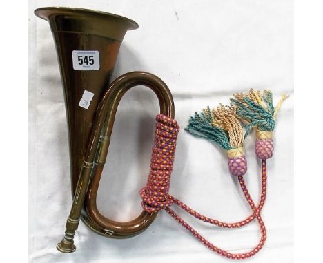 Victorian brass and copper bugle