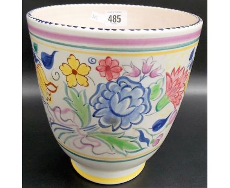 Poole Pottery jardiniere No. E/BN, height 7.25'