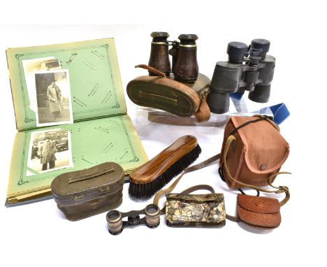 ASSORTED COLLECTABLES  comprising two pairs of binoculars; a pair of opera glasses; an Army &amp; Navy Co-operative Stores Lt