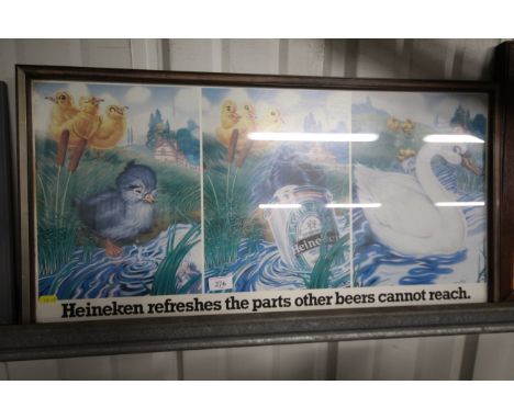 A Heineken advertising print