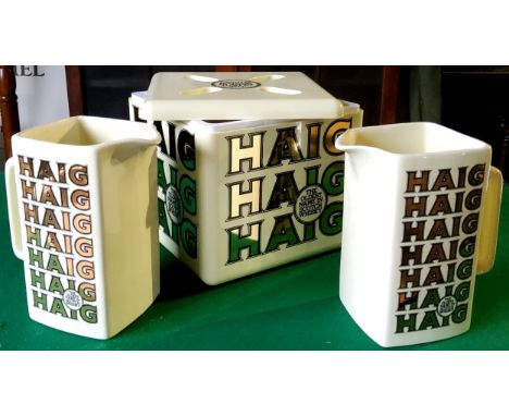 Whisky Advertisement - HAIG 'The Oldest Name In Scotch Whisky' promotional advertising ice bucket with repetitive and reflect
