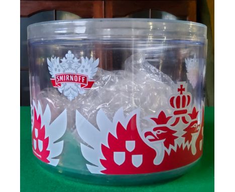 New Old Stock - a Smirnoff Vodka ice bucket by ''superdry'' Excellent Condition. (with original protective plastic bag)