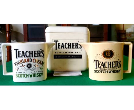 Whisky Advertisement - Teacher's Scotch Whisky advertising ice bucket produced by ''superdry'', with cover in mint unused con