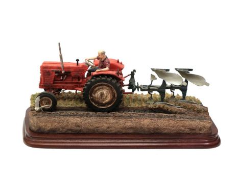 Border Fine Arts 'Reversible Ploughing' (Nuffield 4/65 Diesel Tractor), model No. B0978 by Ray Ayres, limited edition 383/150