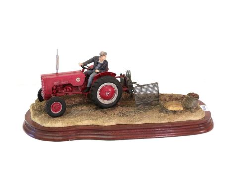 Border Fine Arts 'Lifting the Pinks' (International B250 Tractor), model No. B0219 by Ray Ayres, limited edition 1176/1750, o