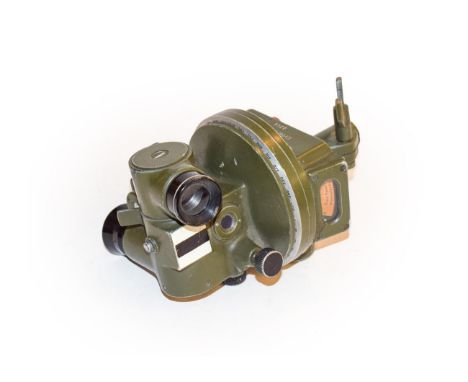 A German Third Reich declination compass by Ertel, Munchen, for use with a radio direction finder used to locate enemy radio 