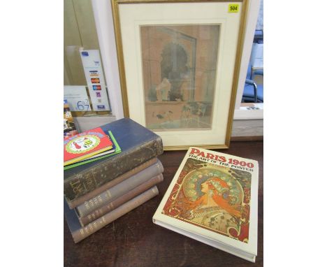 Robert A Melville - The Forbidden Grace, a signed print, 14 1/2" x 10", mounted, glazed in a gilt frame, along with a small q