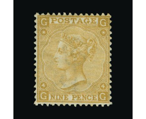 Great Britain - QV (surface printed) : (SG 110) 1867-80 9d straw, GG, h/r, nice colour, fine m.m. Cat £2500 (image available)