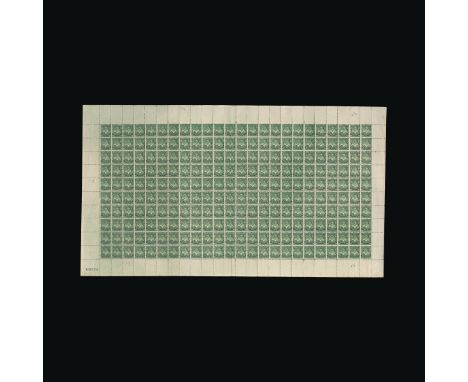 New Zealand : (SG 287) 1901 Mount Cook ½d green perf 14 wmk double line NZ and Star on thin, hard Basted Mills paper complete