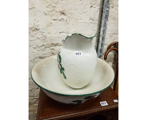 JUG &amp; BASIN IN WEMYSS STYLE 