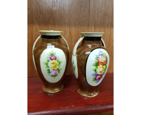 PAIR OF NORITAKE VASES
