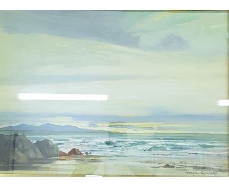 MAURICE C WILKS - OIL ON BOARD - SEASCAPE 15'(H) X 20'(W) 