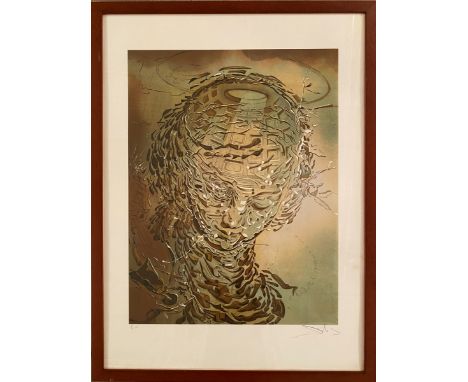 Salvador DALI (1904-1989)La tête éclatéeLithographie en couleurs, signée bas droite, tirage justifié Epreuve d’Artiste.75 x 5